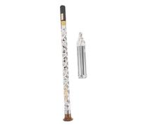 JOINPAYA Vertical Bawu Flute g Tuning Detachable Chinese Ethnic Wind Instrument with Blue and White Porcelain Pattern for Traditional Music Lovers and Adults