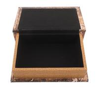 JOINPAYA Vintage Bible Book Storage Box Small Faux Book Decorative Storage with Hidden Compartment Retro Map Design Home Ornament for Jewelry Money and Keys