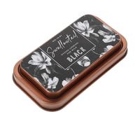 JOINPAYA Vintage Black Ink Pad in Metal Case - Washable Craft Stamp Ink Pad for Rubber Stamps, Classroom Projects, DIY Scrapbooking and Fingerprint Art