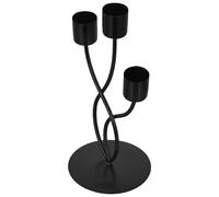 JOINPAYA Vintage Candle Holder Three-Arm Iron Candelabra Wrought Iron Centerpiece for Garden Dining Table and Holiday Mantel Decoration