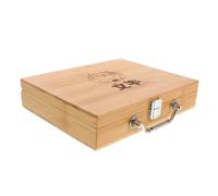 JOINPAYA Vintage Mahjong Storage Box Traditional Chinese Mahjong Case Mini Travel Jewelry Box