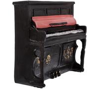 JOINPAYA Vintage Mini Piano Model Figurine Retro Tabletop Piano Ornament Decorative Music Statue for Home Décor Photo Prop