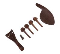 JOINPAYA Violin Accessories Spare Parts Wooden Tailpiece Peg Kit Violin Fittings for Music Lover Shop Home Endpin