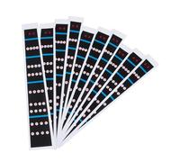 JOINPAYA Violin Intonation Stickers to Ensure Coherent Practice 10 Sheets Paper Fretboard Decals for 4/4 Size Violin Fingerboard for Beginners and Professionals