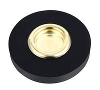 JOINPAYA Violoncello End Pin Stand Holder Non-slip Nylon Stopper Pad Cello Floor Protector Black Circular Mat for Orchestral String Instrument Accessories