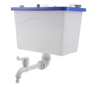 JOINPAYA Wall Mounted Bathroom Water Tank 8l Plastic Storage Container with Tap for Washroom and Barber Shop, Universal Compatibility and Effortless Maintenance, Vintage Retro Random Color