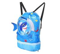 JOINPAYA Waterproof Drawstring Swim Bag with Dry Wet Separation, Spacious Polyester Storage, Lightweight Design, Shoes Compartment, Double Shoulder Straps, for Swimming, Hiking