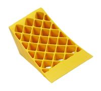 JOINPAYA Wheel Chock Tyre Support Pad Flexible PE Material Yellow Non-Slip Surface for Trailer and Wet Weather