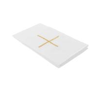 JOINPAYA White Church Communion Altar Cloth Embroidered Linen Fabric Multi-Purpose Purificator for Sacramental Services and Religious Occasions