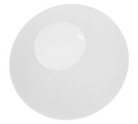 JOINPAYA White Glass Globe Lamp Shade 150mm Flat Oval Replacement Lampshade for Ceiling Pendant Light and Wall Sconce with Easy Maintenance and Cozy Ambiance for Indoor Bedrooms