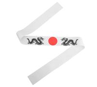 JOINPAYA White Japanese Style Stealth Headband Made of Sturdy Polyester Fiber, Versatile Use and Resists Deformation, for Karate Training Or Work, Stylish Simple Design Hair Wrap