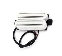 JOINPAYA White Twin Humbucker Pickups Hot Rail Guitar Pickups for Electric Guitar Neck Replacement Wires Alnico