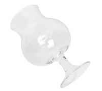 JOINPAYA Wine Cup Glass Goblet 450ml Tulip Shaped Glass for Vodka | Mouth, Footed Base, Thickened Bottom, Surface, Camping Use, Whiskey Tasting, Bartenders