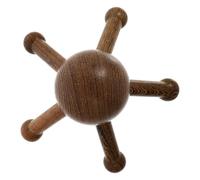 JOINPAYA Wood Head Claw Massager Round Corners for Scalp and Body Relaxation, Handheld Head Massaging Tool to Motor Function and Relax the Mind