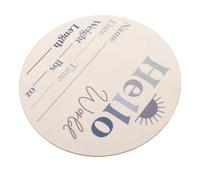 JOINPAYA Wood Monthly Progress Cards Growth Commemorative Card for Newborn Welcomes World Sign Birth Announcement Photo