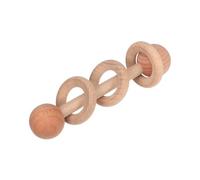 JOINPAYA Wooden and Baby Hand Rattles for Infants, Montessori Soothing Toddler, Natural Color Handheld Shaking for Newborn Sensory Development at Home