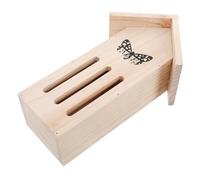 JOINPAYA Wooden Bee House Bungalow Shelter for Garden Decoration Cozy Insect Habitat for Bees Beetles Pollinators Attractive Outdoor Design for Nature Lovers