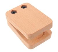 JOINPAYA Wooden Cajon Castanet Clapper for Cajon Drum Companion, Sturdy Double Layer Beechwood with Solid Wood Hand Clapper Feel, Portable Percussion Instrument for Music Teaching and Folk