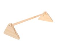 JOINPAYA Wooden Chicken Perch Stand for Small Poultry and Birds, Stable round Khaki Brooder Roosting Bar with Ergonomic Design for Outdoor Coops and Bird Cages