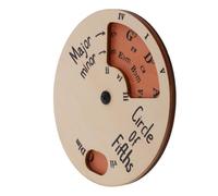 JOINPAYA Wooden Circle of Fifths Chord Wheel Music Theory Tool for Beginners and Professionals Portable Melody Wheel for Guitar Piano Songwriting and Music Education