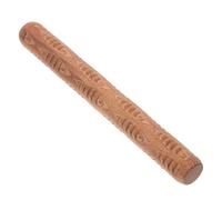 JOINPAYA Wooden Clay Pattern Roller Pottery Tool Small Fish Texture Rolling Pin for Ceramic Craft DIY