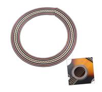 JOINPAYA Wooden Guitar Rosette Inlay Fretboard Stickers Paua Abalone Decals for Sound Hole Easy Application