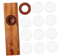 JOINPAYA Wooden Kazoo Musical Instrument Easy to Learn with 22 Kazoo Membranes Guitar and Ukulele Partner Children's Musical Enlightenment for Kids and Adults