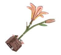 JOINPAYA Wooden Lily Puzzle Botanical Building Blocks DIY Flower Bouquet Craft Kit for Adults and Seamless Assembly Jigsaw Model for Home Decor and gift for for for for for for for Thanksgiving