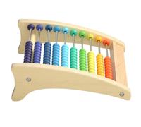 JOINPAYA Wooden Math Calculation Rack Counting Frame Educational Abacus for Beads Smooth Edges Hand Eye Coordination Learning Tool for Addition and Subtraction