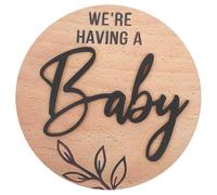 JOINPAYA Wooden Medal Souvenir Boy Girl Birth Announcement Sign Nursery Decor Newborn Shower Banner