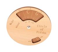 JOINPAYA Wooden Music Learning Tools Chord Guitar Wheel Scale Chord Chart Trainer for Beginner Guitar Practice for Music Education
