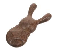 JOINPAYA Wooden Nose Scraper and Facial Acupoint Massage Tool, Natural Wood Material with Unique Grain, Mini Rabbit Design for Eye Area and Nose Bridge Acupuncture Point Massage, Suitable