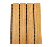 JOINPAYA Wooden Perforated Sound Absorbing Board for Professional Applications and Small Rooms, Synthetic Material with Creative Design to Diminish Echoes and Provide Decoration