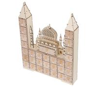 JOINPAYA Wooden Ramadan Eid Mubarak Advent Calendar 30-day Muslim Countdown with DIY Drawers for Islamic Celebration Home Décor and Eid Festival Decorations
