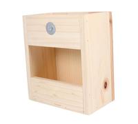 JOINPAYA Wooden Small Animal Grass Feeder for Guinea Pig Chinchilla Rabbit Bunny Easy-install Hay Rack Disassemblable Cage Feeder for Feeding Environment