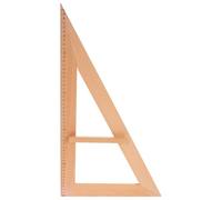 JOINPAYA Wooden Teaching Ruler Triangle Set with Semi-Circle Protractor, Sturdy Wood Measuring Gauge for Classroom Use, Teacher Drafting Tool for Education and Crafts