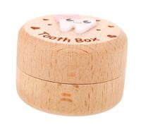 JOINPAYA Wooden Tooth Storage Box for Boy Girl Cute Keepsake Organizer for Teeth and Hair Modern Minimalist Design for Nurseries and Bedrooms