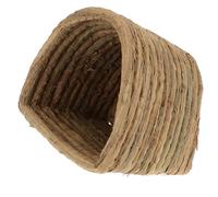 JOINPAYA Woven Straw Nest for Chickens and Small Pets, Semienclosed Comfortable Space for Breeding and Egg Laying, Suitable for Backyard and Farm Use, Green Straw Woven Bed