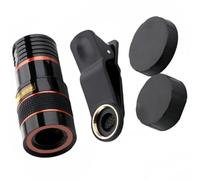 JOINPAYA X Telephoto Lens Plastic and Glass Material with Adjustable Focal Length Includes Clip for Easy Attachment for Smartphone Compatible with Mobile Phones for Outdoor Photography