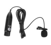 JOINPAYA Xlr Three-pin Interface Lavalier Microphone Lapel Mic Portable Audio Accessory for Recording Broadcasting Podcasting with Condenser Sound