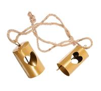 JOINPAYA Xmas Decor Metal Bells 2 Pcs Vintage Cow Bells for Craft Party Decorations