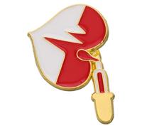 JOINPAYA Zinc Alloy Nursing Heart Brooch Pin for Clothes Medical Badge Lapel Pin Suitable for Nurses and Doctors Uniforms