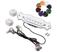 JOINSI 1 sets Pre-wired 6-string Cigar Box Guitar Pickup Soundhole Harness with Picks, Volume & Tone for Electric Guitar