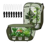 JOINSI 2 Pcs 36" Mesh Plant Cover, Garden Plant Protector Netting, Pop Up Insects Guard Cover Protect Strawberry, Fruit, Vegetables, Flowers, Herbs from Birds Bugs