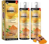 Joint & Bone Therapy Turmeric Ginger Treatmenr Spray,Turmeric Ginger Bone Therapy Spray,20ml Turmeric & Ginger Bone Care Spray,Women Men Natural Turmeric Ginger Spray (2PC)