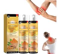Joint & Bone Therapy Turmeric Ginger Treatment Spray,Turmeric Ginger Bone Therapy Spray,Turmerics Joint Pain Relief Sprays,Arthritis Relief Sprays for Knees,Shoulders,Back,Legs (2 Pcs, 20ml)