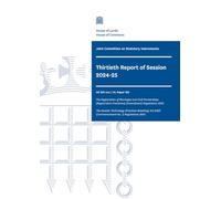 Joint Committee on Statutory Instruments 30th Report of Session 2024-25 (House of Commons Paper) HC 291-xxx