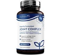 Joint Complex with Glucosamine and Chondroitin High Strength + Vitamin D + Vitamin C + MSM & Manganese 180 Glucosamine Tablets - Joint Supplements for Men Joint Care Supplements for Women - Nutravita