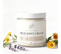 Joint Cream, Magnesium & MSM Body Cream with Lavender Oil, Arnica and Frankincense, Moisturizing Massage Cream for Daily Skin Care, Non-Greasy Formula, 4 oz