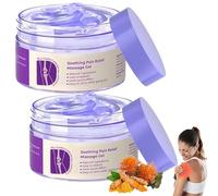 Joint Gel Purple Gel,Turmeric & Emu Oil Arthritis Soothing Pain Relief Massage Gel,Joint Therapy Pain Relief Cream,Joint Activities Throughout The Body,Soothes Knees,Lumbar,Neck,Hands and Feet (2)